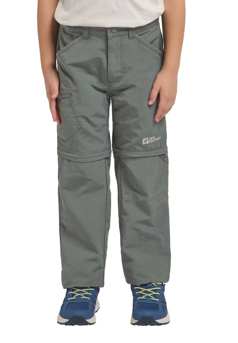 Jack Wolfskin Zip-Off Hose Kinder Safari Zip Off Pants Kids 116 slate green slate green von Jack Wolfskin