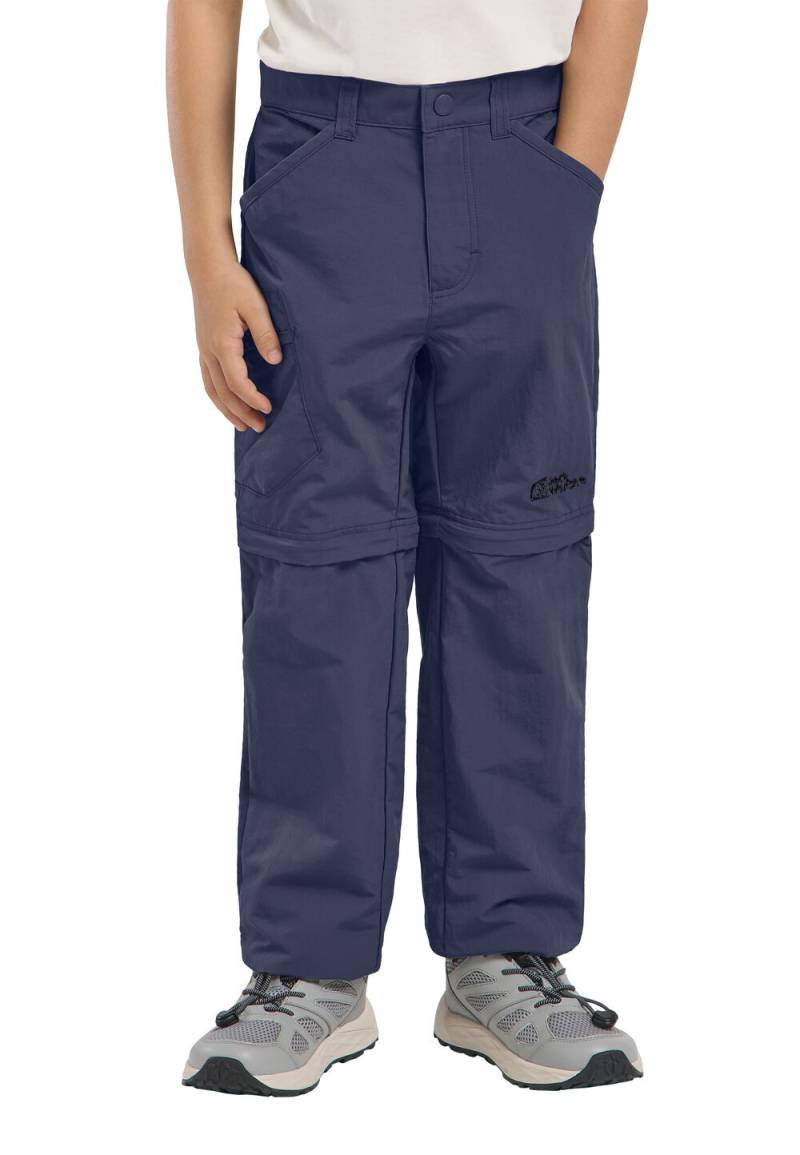 Jack Wolfskin Zip-Off Hose Kinder Safari Zip Off Pants Kids 140 blau night blue von Jack Wolfskin