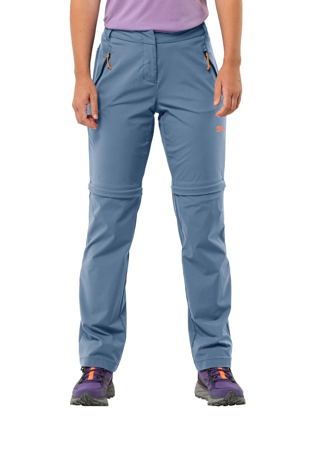 Jack Wolfskin Zip-Off Wanderhose Damen Glastal Zip Off Pants Women 34 elemental blue elemental blue von Jack Wolfskin