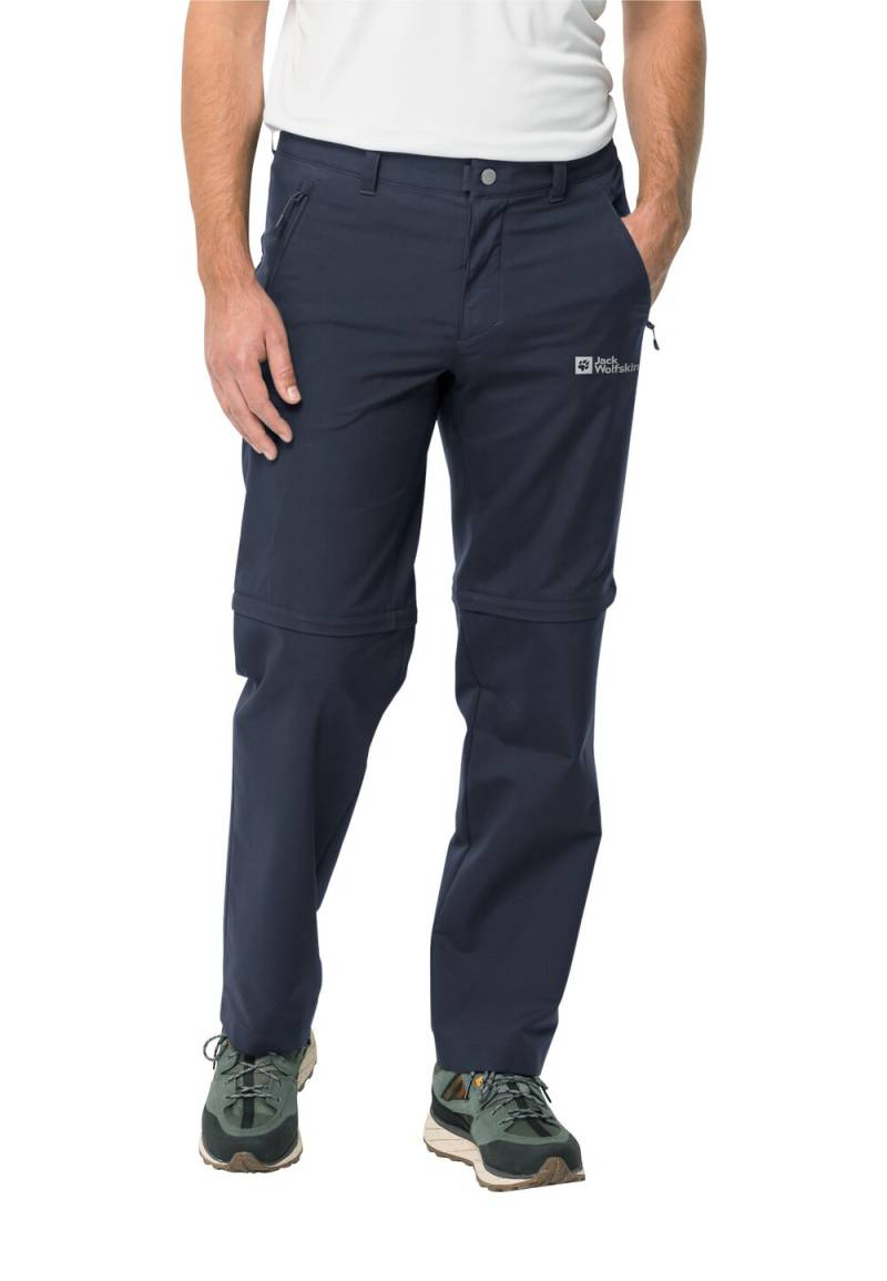 Jack Wolfskin Zip-Off Wanderhose Herren Active Track Zip Off Men 52 blau night blue von Jack Wolfskin