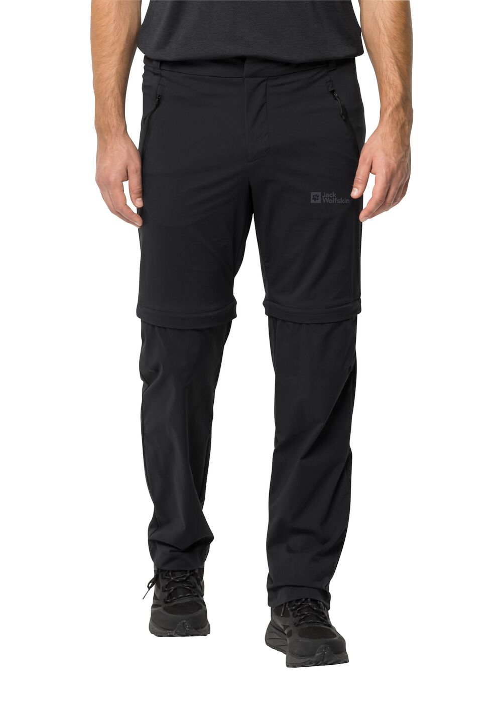 Jack Wolfskin Zip-Off Wanderhose Herren Glastal Zip Off Pants Men 48 schwarz black von Jack Wolfskin