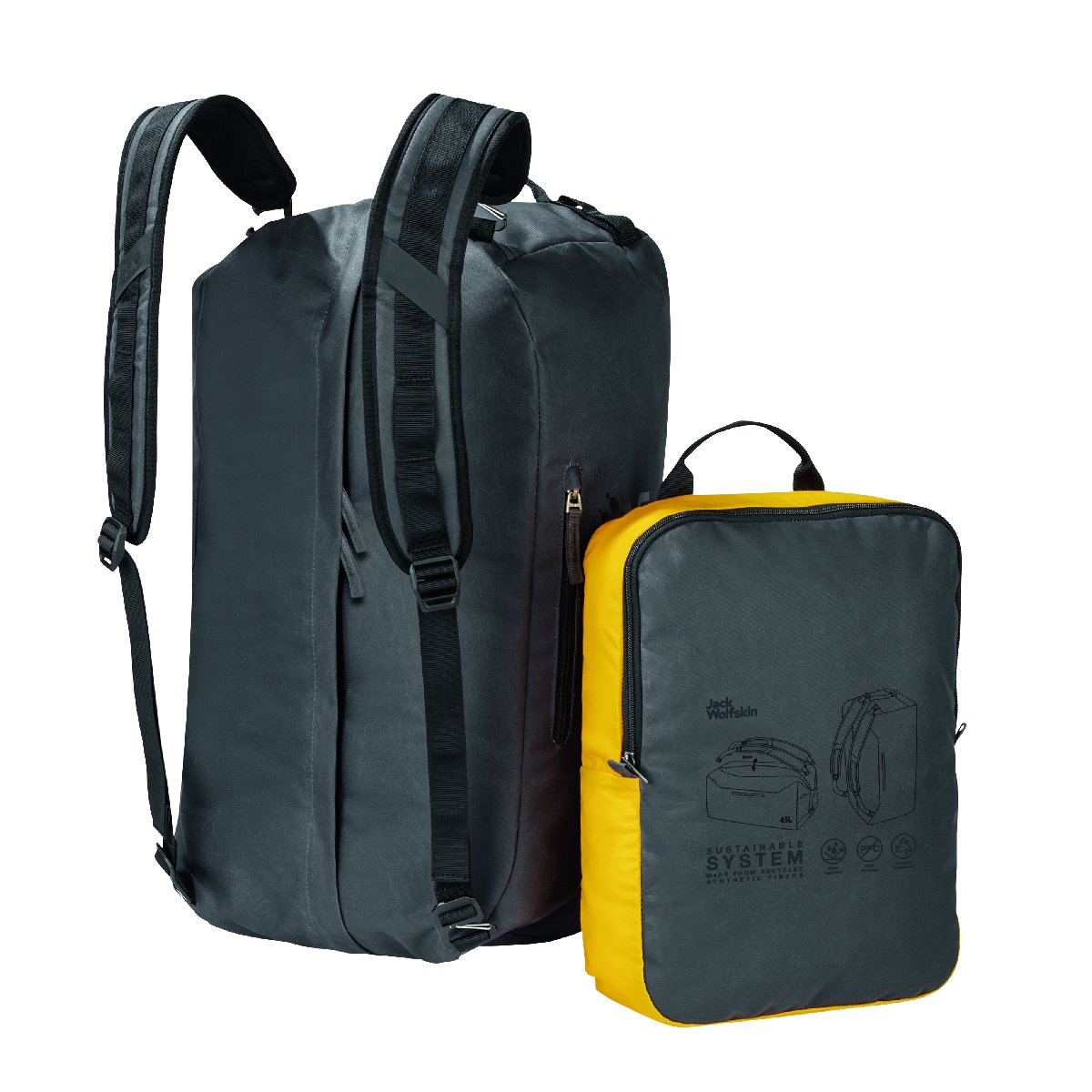 Traveltopia Duffle 45 in Schwarz Traveltopia Duffle 45 in Schwarz von Jack Wolfskin