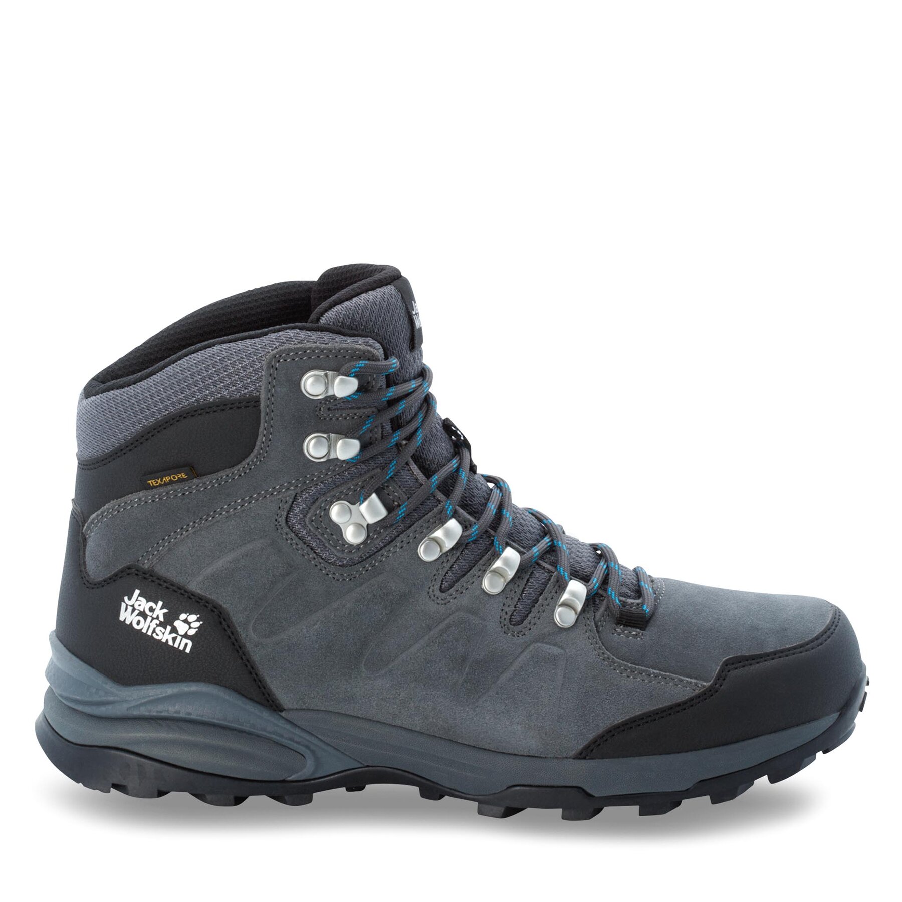 Trekkingschuhe Jack Wolfskin Refugio Texapore Mid M 4049841 Grey/Black von Jack Wolfskin