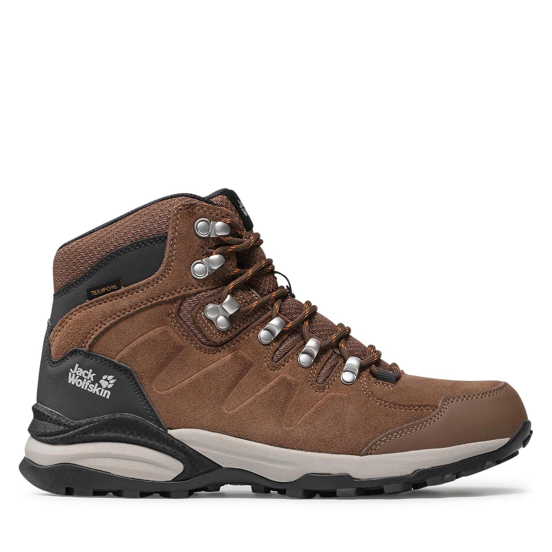 Trekkingschuhe Jack Wolfskin Refugio Texapore Mid W 4050871 Brown/Apricot von Jack Wolfskin