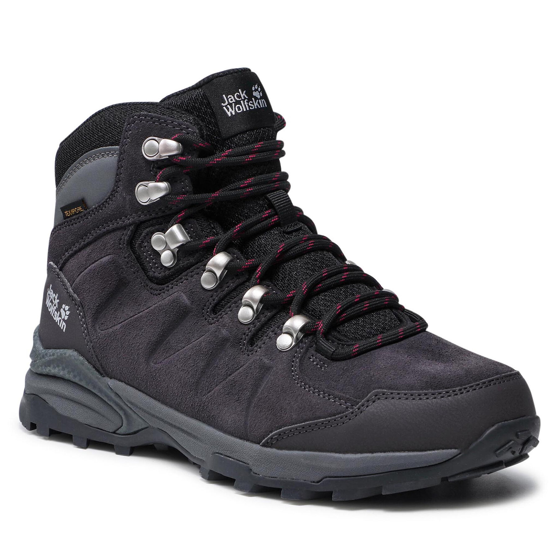 Trekkingschuhe Jack Wolfskin Refugio Texapore Mid W 4050871 Dark Steel/Purple von Jack Wolfskin