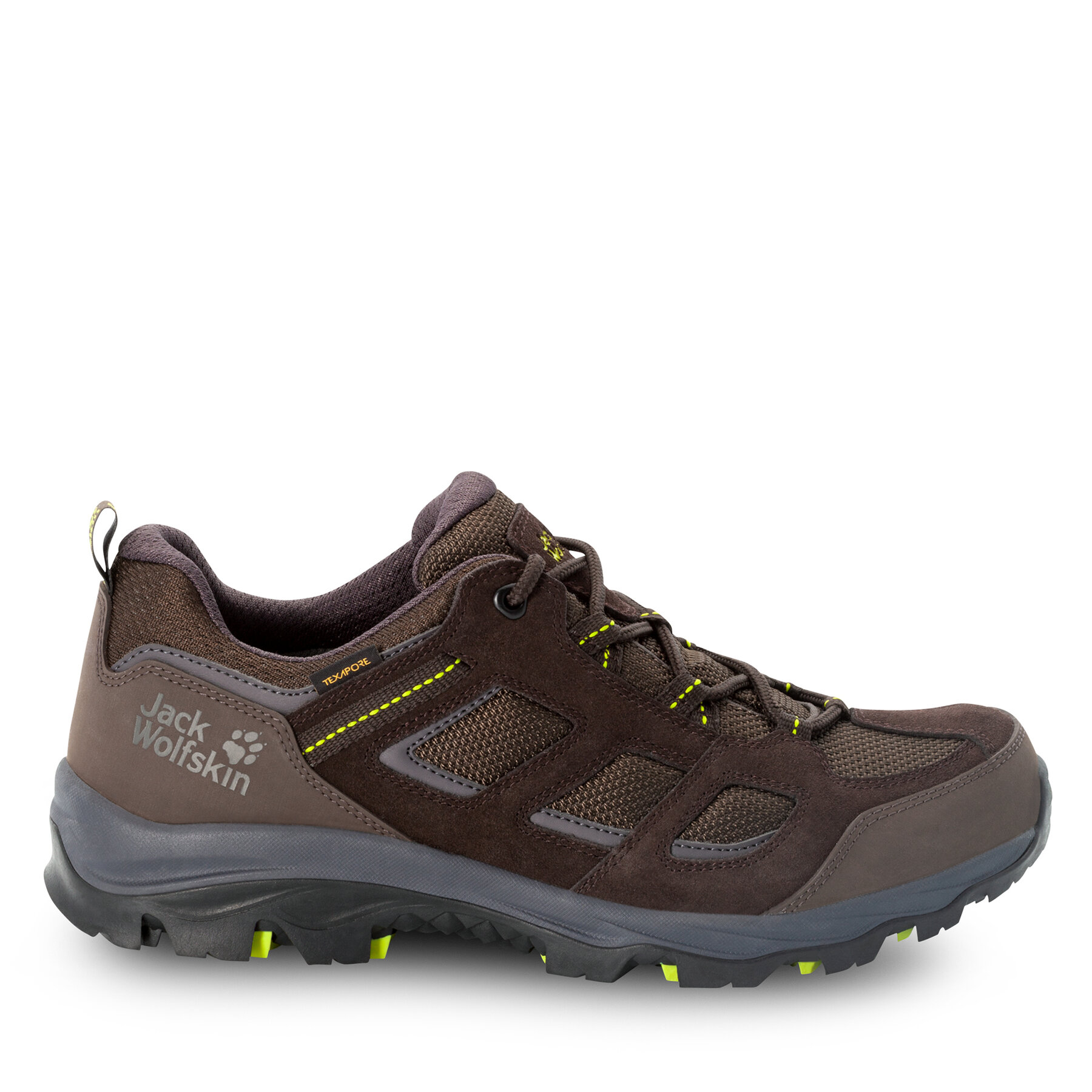 Trekkingschuhe Jack Wolfskin Vojo 3 Texapore Low M 4042441 Dark Brown / Lime von Jack Wolfskin