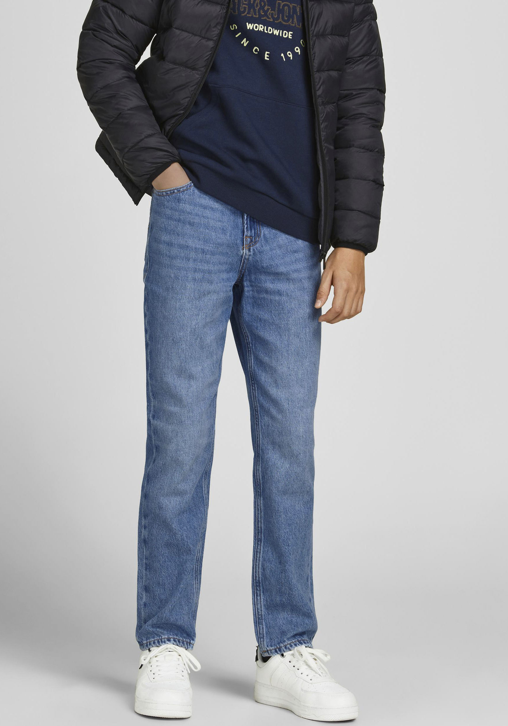 Jack & Jones Junior 5-Pocket-Jeans »JJICLARK JJORIGINAL MF 02« von Jack & Jones Junior