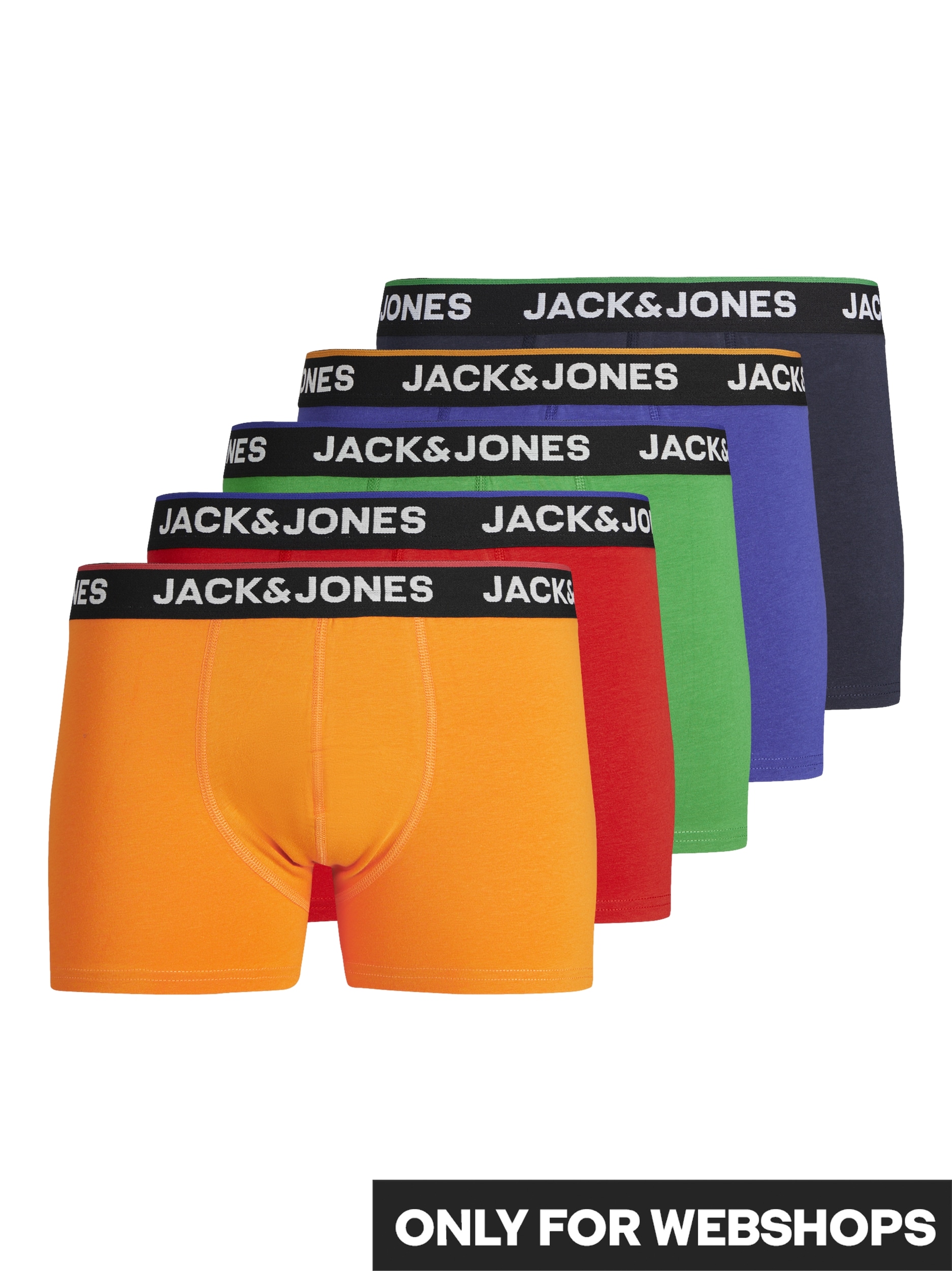 Jack & Jones Junior Boxershorts »JACTOPLINE SOLID TRUNKS 5 PACK JNR«, (Packung, 5 St.) von Jack & Jones Junior