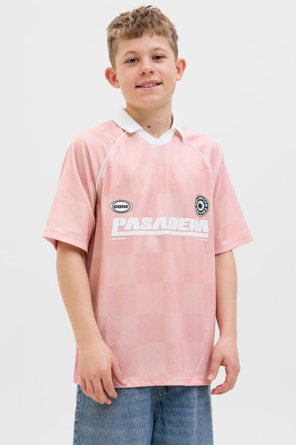 Jack & Jones Junior JCOLIDO Mesh Poloshirt | Pink Icing | Jungen  | 176 von Jack & Jones Junior