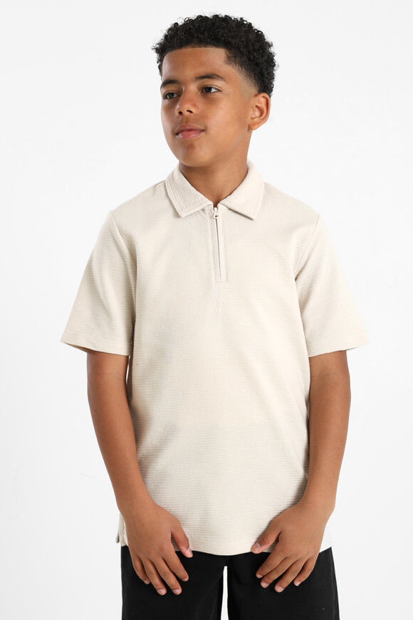Jack & Jones Junior JJBENJA Strukturiertes Poloshirt | Moonbeam | Jungen  | 176 von Jack & Jones Junior
