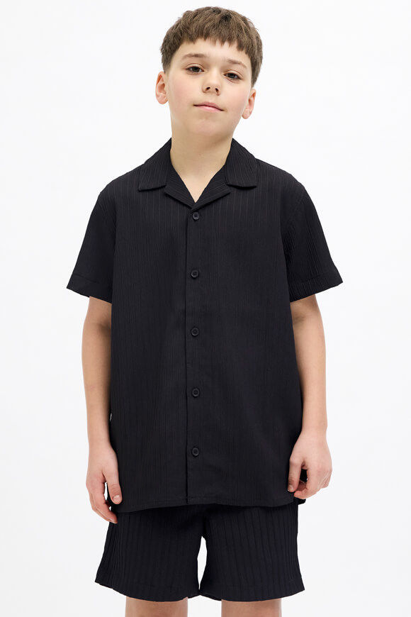 Jack & Jones Junior JJMASSIMO Strukturiertes Hemd | Black | Jungen  | 164 von Jack & Jones Junior