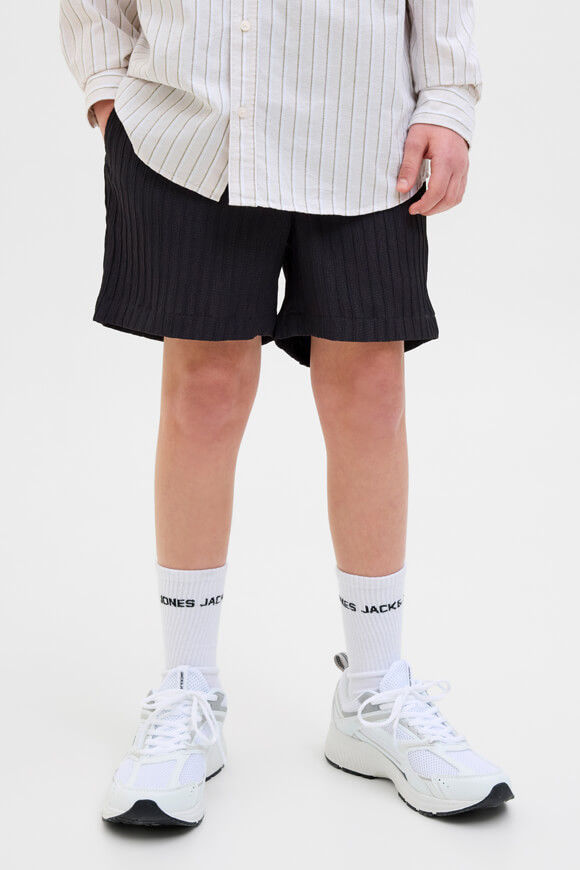 Jack & Jones Junior JPSTJAIDEN Strukturierte Stoffshorts | Black | Jungen  | 164 von Jack & Jones Junior