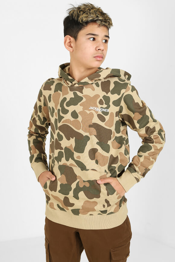 Jack & Jones Junior Kapuzensweatshirt | Camouflage Twill | Jungen  | 176 von Jack & Jones Junior