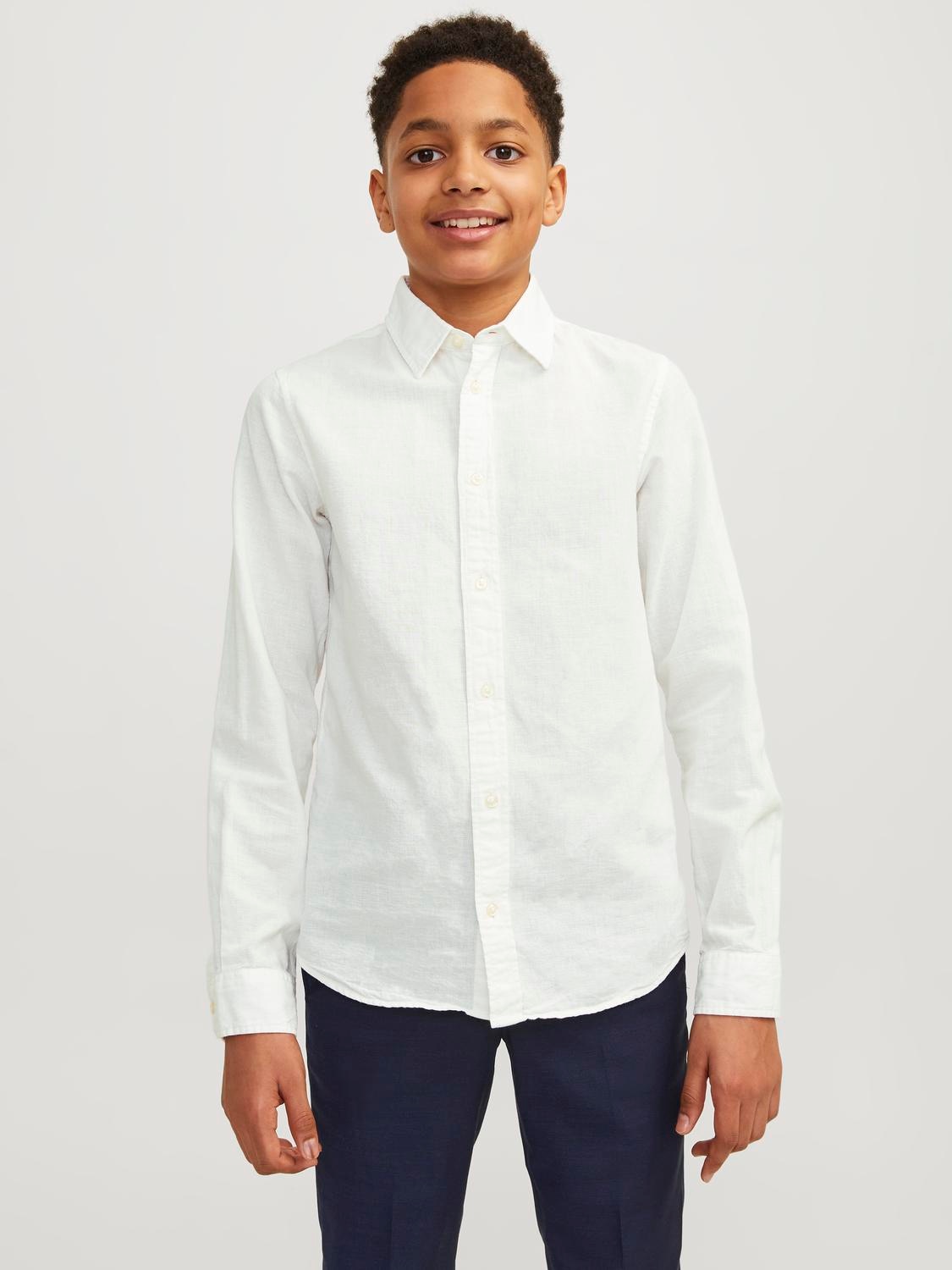 Jack & Jones Junior Langarmhemd »JJELINEN BLEND SHIRT LS SN JNR« von Jack & Jones Junior