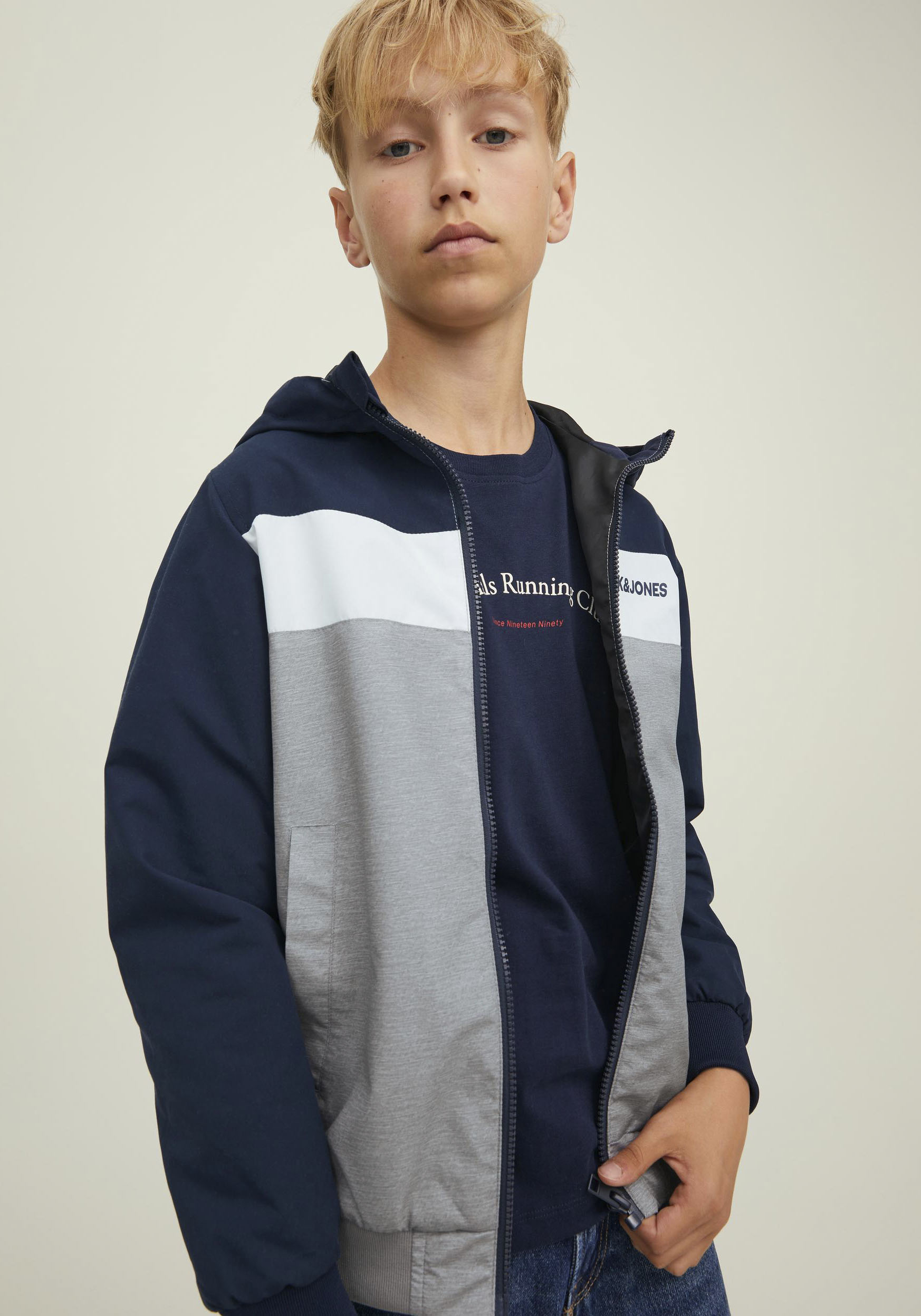 Jack & Jones Junior Outdoorjacke »JJERUSH BLOCKING HOOD«, mit Kapuze