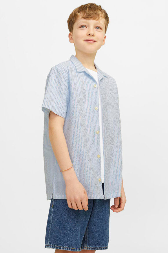 Jack & Jones Junior Strukturiertes Oversize Hemd | Cashmere Blue | Jungen  | 140 von Jack & Jones Junior
