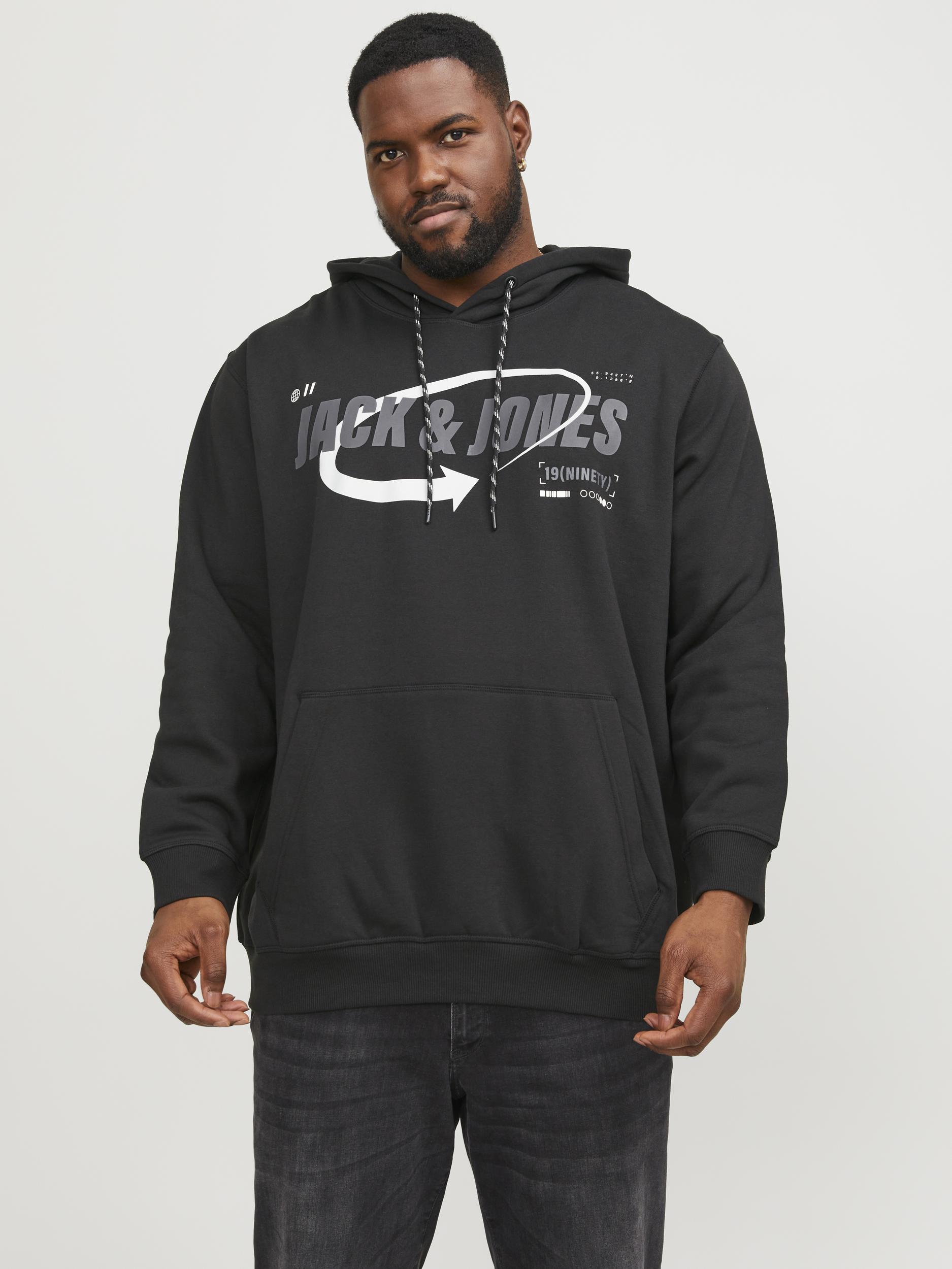 Jack & Jones PlusSize Hoodie »JCOBLACK SWEAT HOOD CH PLS« von Jack & Jones PlusSize