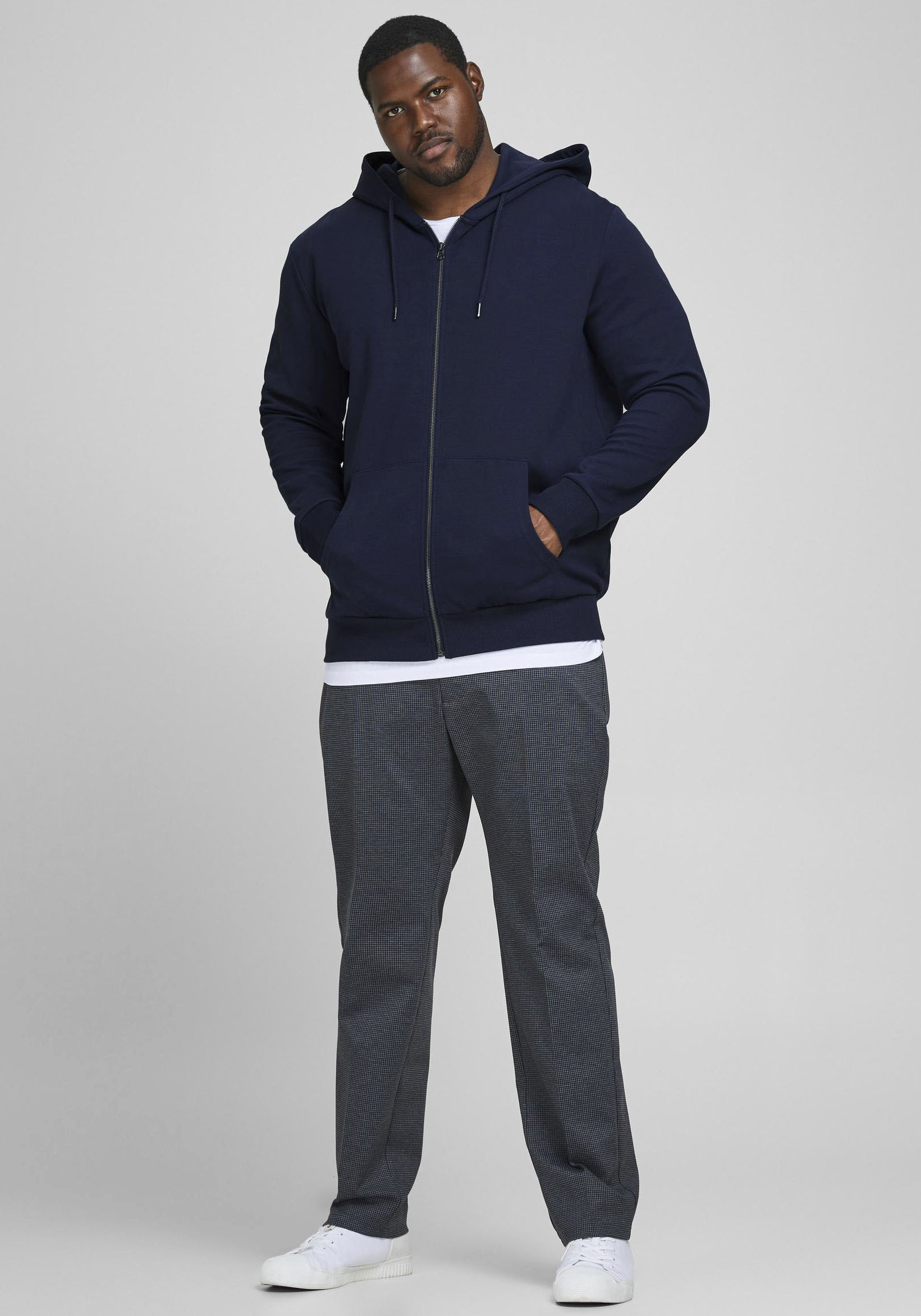 Jack & Jones PlusSize Kapuzensweatjacke »BASIC SWEAT ZIP HOOD« von Jack & Jones PlusSize