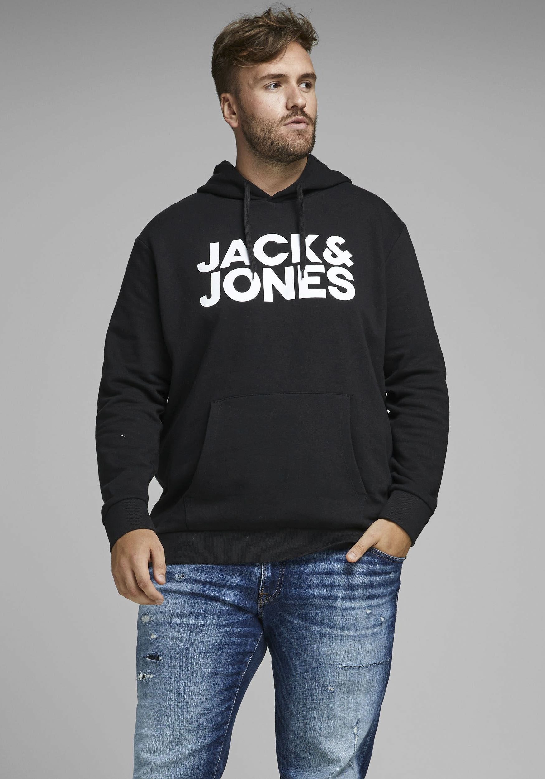 Jack & Jones PlusSize Kapuzensweatshirt »CORP LOGO SWEAT HOOD« von Jack & Jones PlusSize