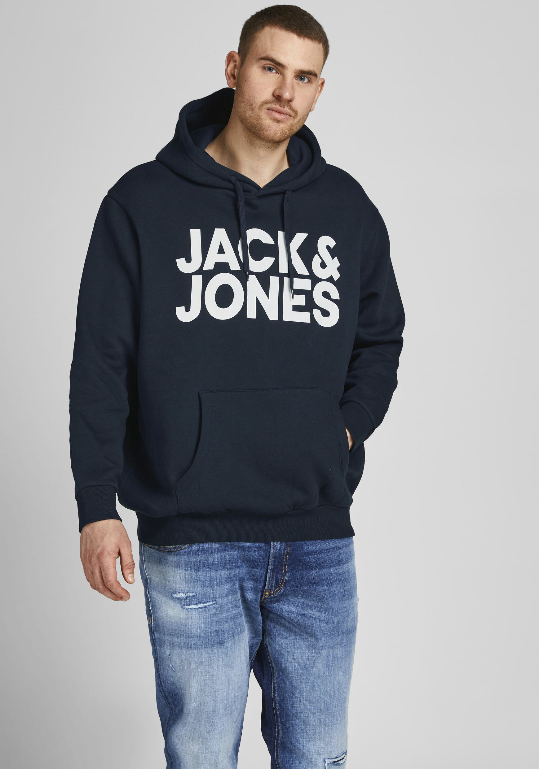 Jack & Jones PlusSize Kapuzensweatshirt »CORP LOGO SWEAT HOOD« von Jack & Jones PlusSize
