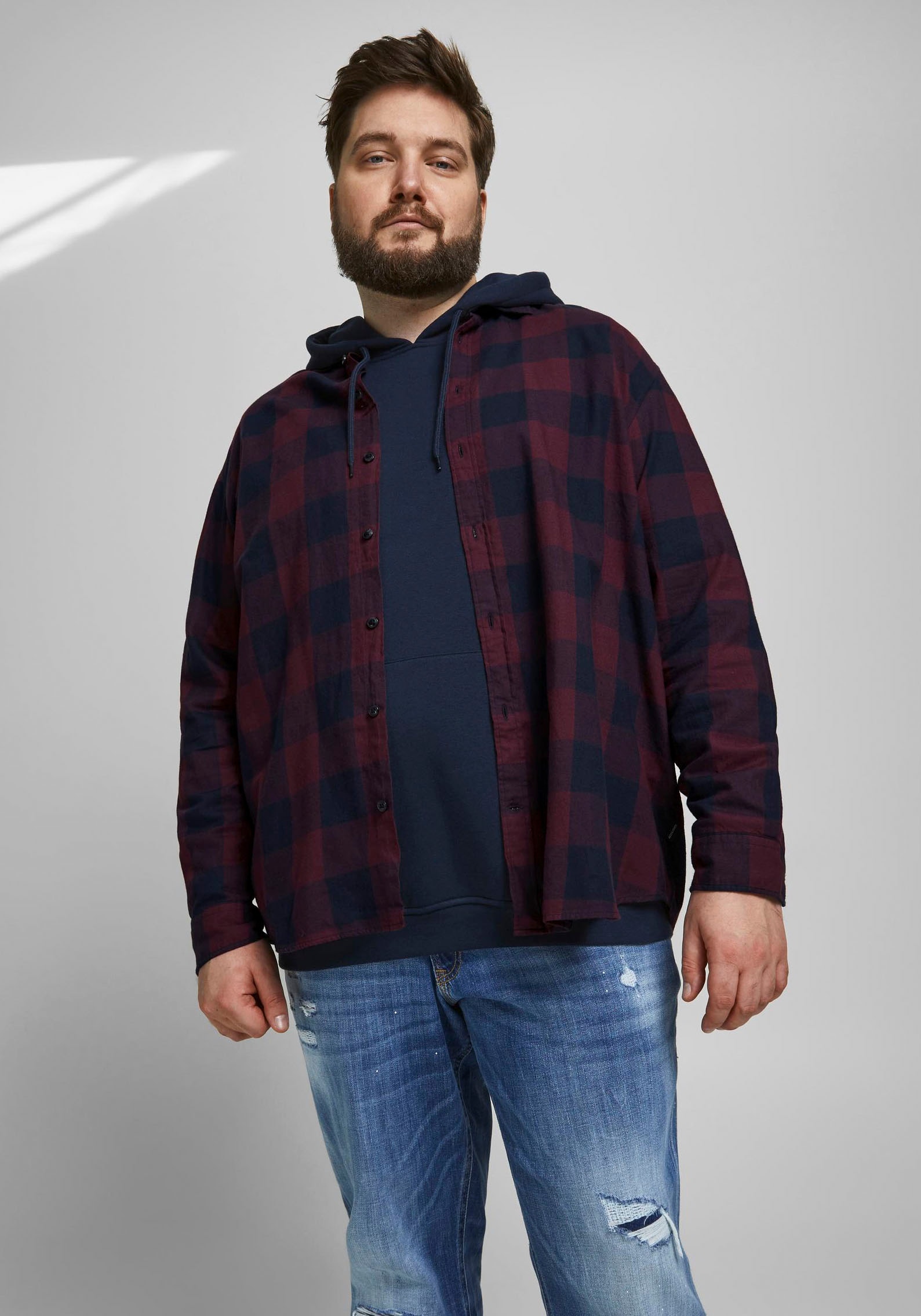 Jack & Jones PlusSize Karohemd »GINGHAM TWILL SHIRT«, Bis Grösse 6XL von Jack & Jones PlusSize