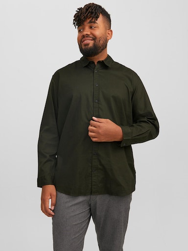 Jack & Jones PlusSize Karohemd »JJEGINGHAM TWILL SHIRT L/S NOOS PLS« von Jack & Jones PlusSize