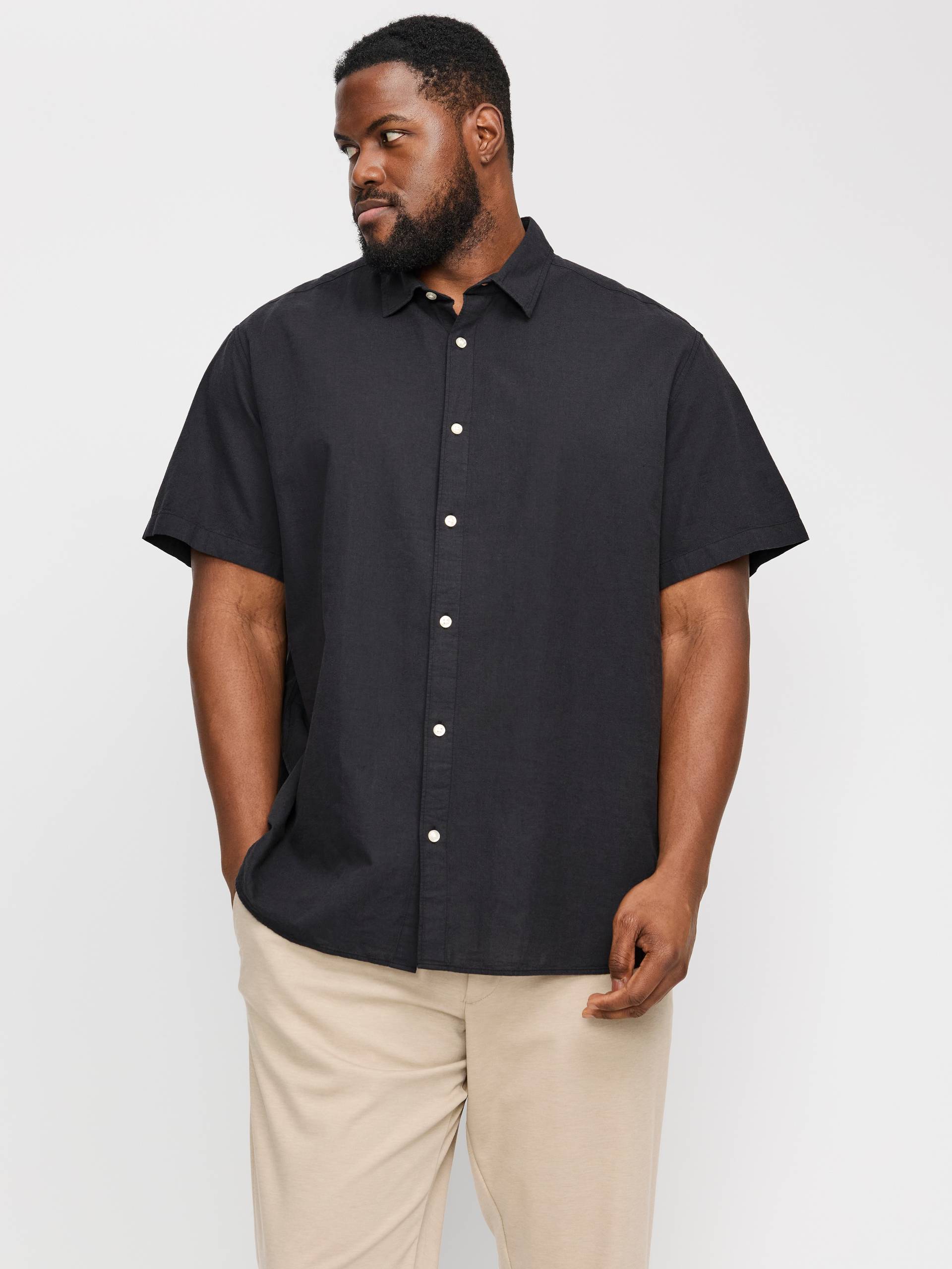 Jack & Jones PlusSize Kurzarmhemd »JJEBREEZE SHIRT SS SN PLS«, mit Hemdkragen Jack & Jones PlusSize Kurzarmhemd »JJEBREEZE SHIRT SS SN PLS«, mit Hemdkragen von Jack & Jones PlusSize