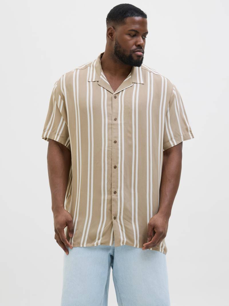 Jack & Jones PlusSize Kurzarmhemd »JJEJEFF STRIPE RESORT SHIRT SS SN PLS« von Jack & Jones PlusSize