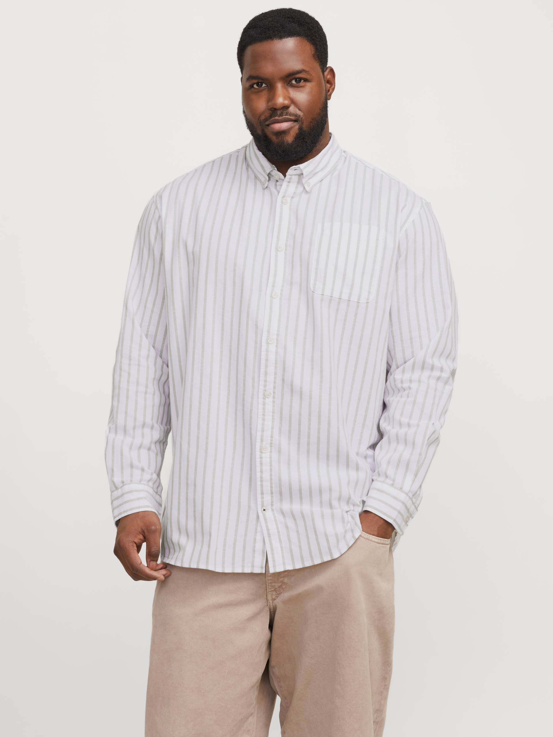 Jack & Jones PlusSize Langarmhemd »JJEOXFORD SHIRT L/S S21 NOOS PLS«, mit Brusttasche Jack & Jones PlusSize Langarmhemd »JJEOXFORD SHIRT L/S S21 NOOS PLS«, mit Brusttasche von Jack & Jones PlusSize