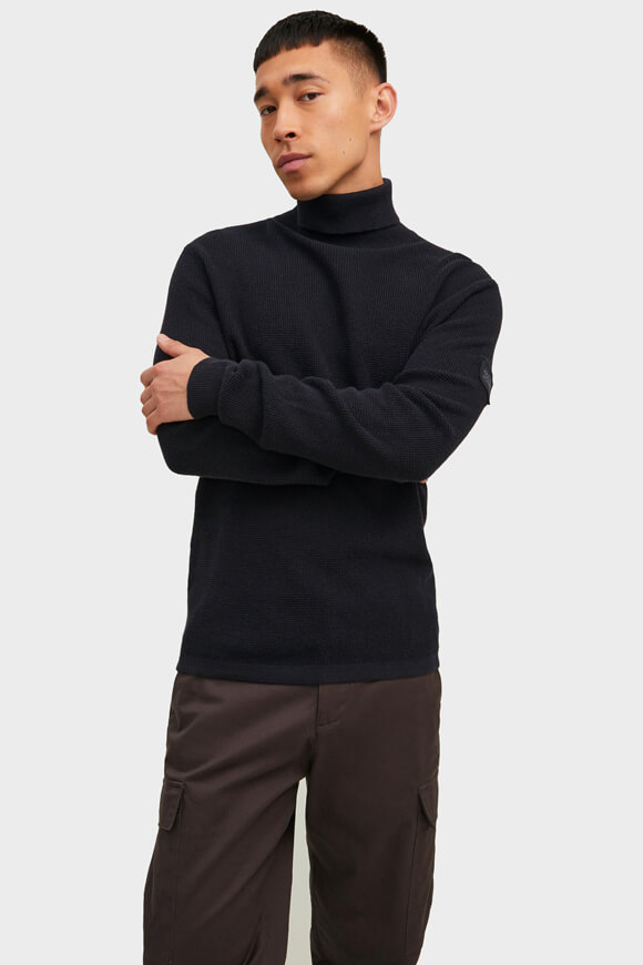 Jack & Jones Feinstrickpullover | Schwarz | Herren  | L von Jack & Jones