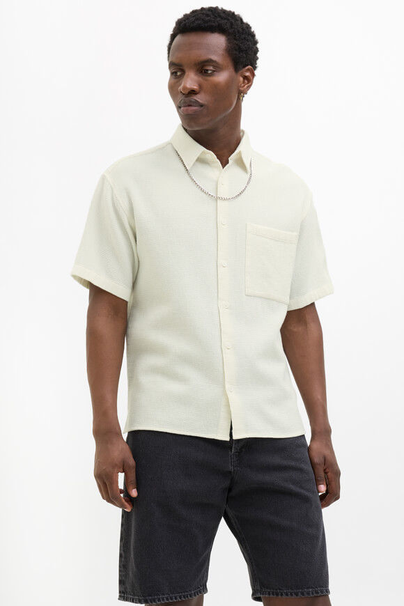 Jack & Jones JCODYNAMIC Oversize Hemd mit Waffelstruktur | Cloud Dancer | Herren  | M von Jack & Jones