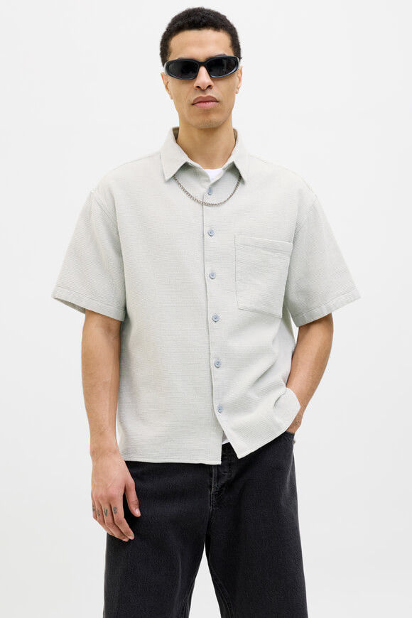 Jack & Jones JCODYNAMIC Oversize Hemd mit Waffelstruktur | Vapor Blue | Herren  | M von Jack & Jones
