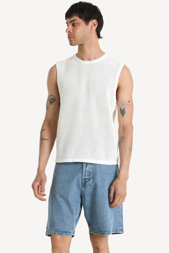 Jack & Jones JCOSERENITY Strick Tanktop | Cloud Dancer | Herren  | M von Jack & Jones