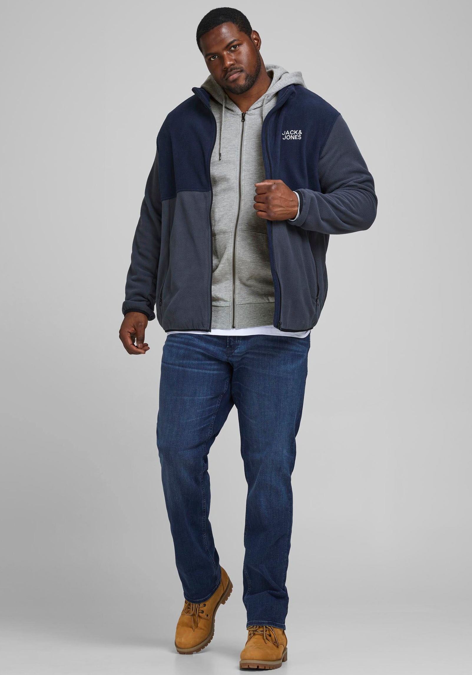 Jack & Jones PlusSize Kapuzensweatjacke »BASIC SWEAT ZIP HOOD« von Jack & Jones PlusSize