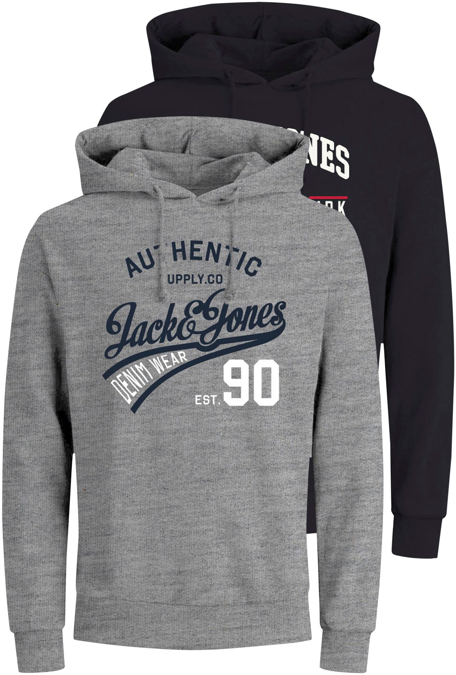 Jack & Jones Kapuzensweatshirt »ETHAN SWEAT HOOD 2PK«, (Packung, 2 tlg., 2er-Pack) von Jack & Jones