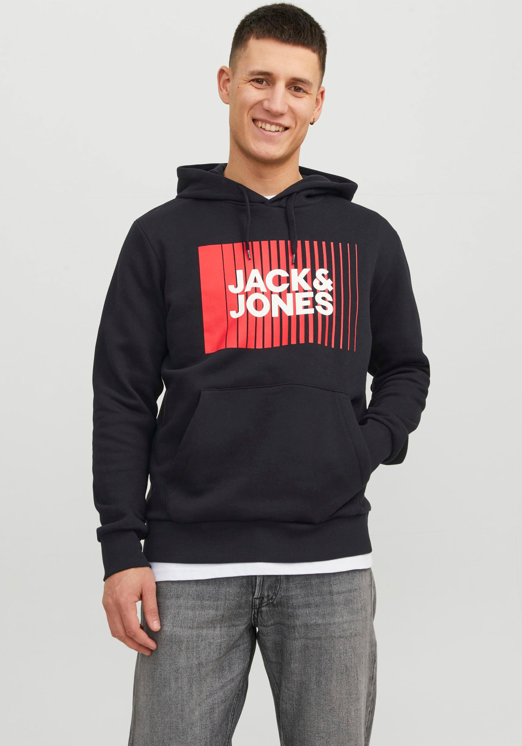 Jack & Jones Kapuzensweatshirt »JJECORP LOGO SWEAT HOOD PLAY NOOS« von Jack & Jones