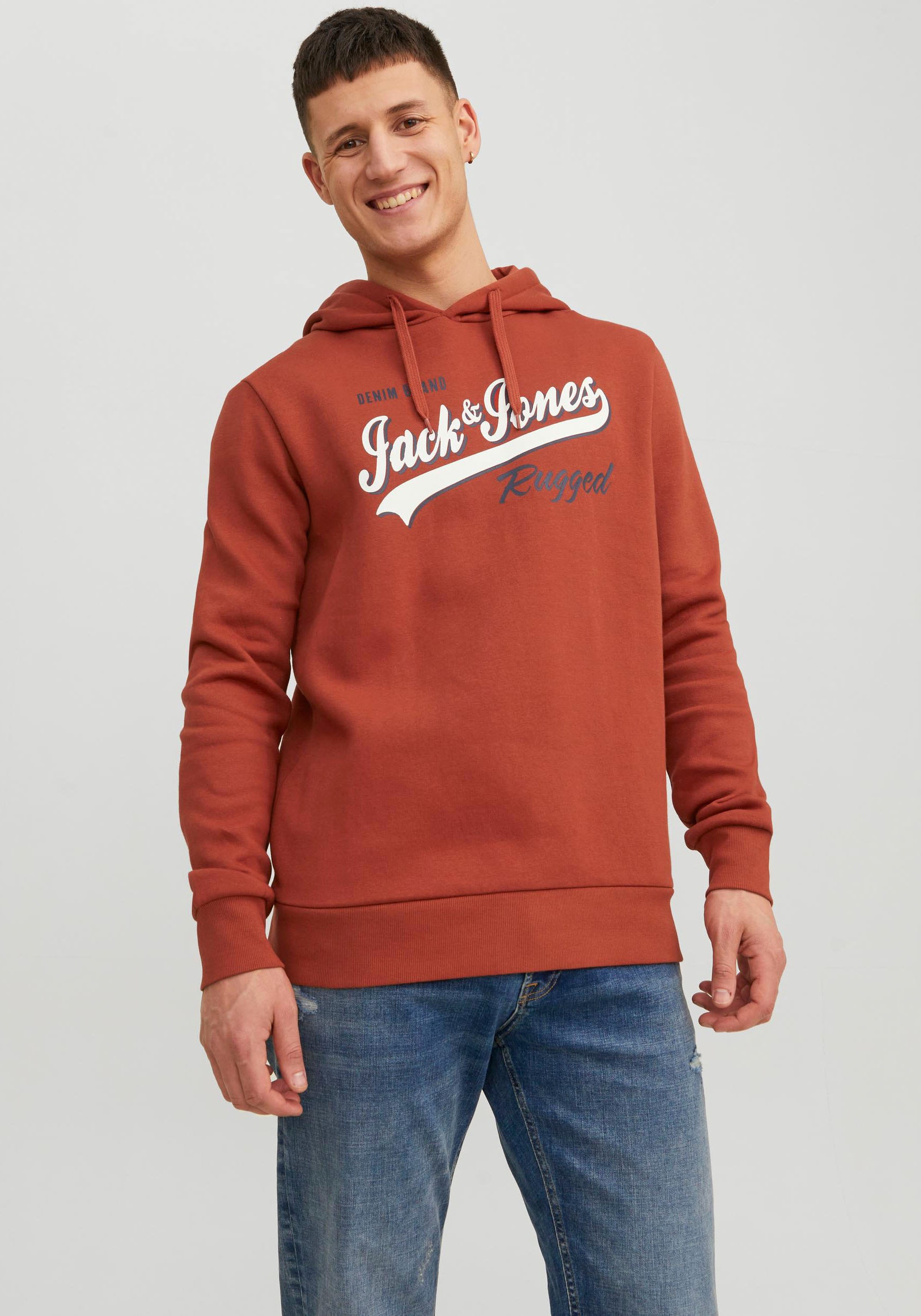 Jack & Jones Kapuzensweatshirt »JJELOGO SWEAT HOOD 2 COL 23/24 NOOS« von Jack & Jones