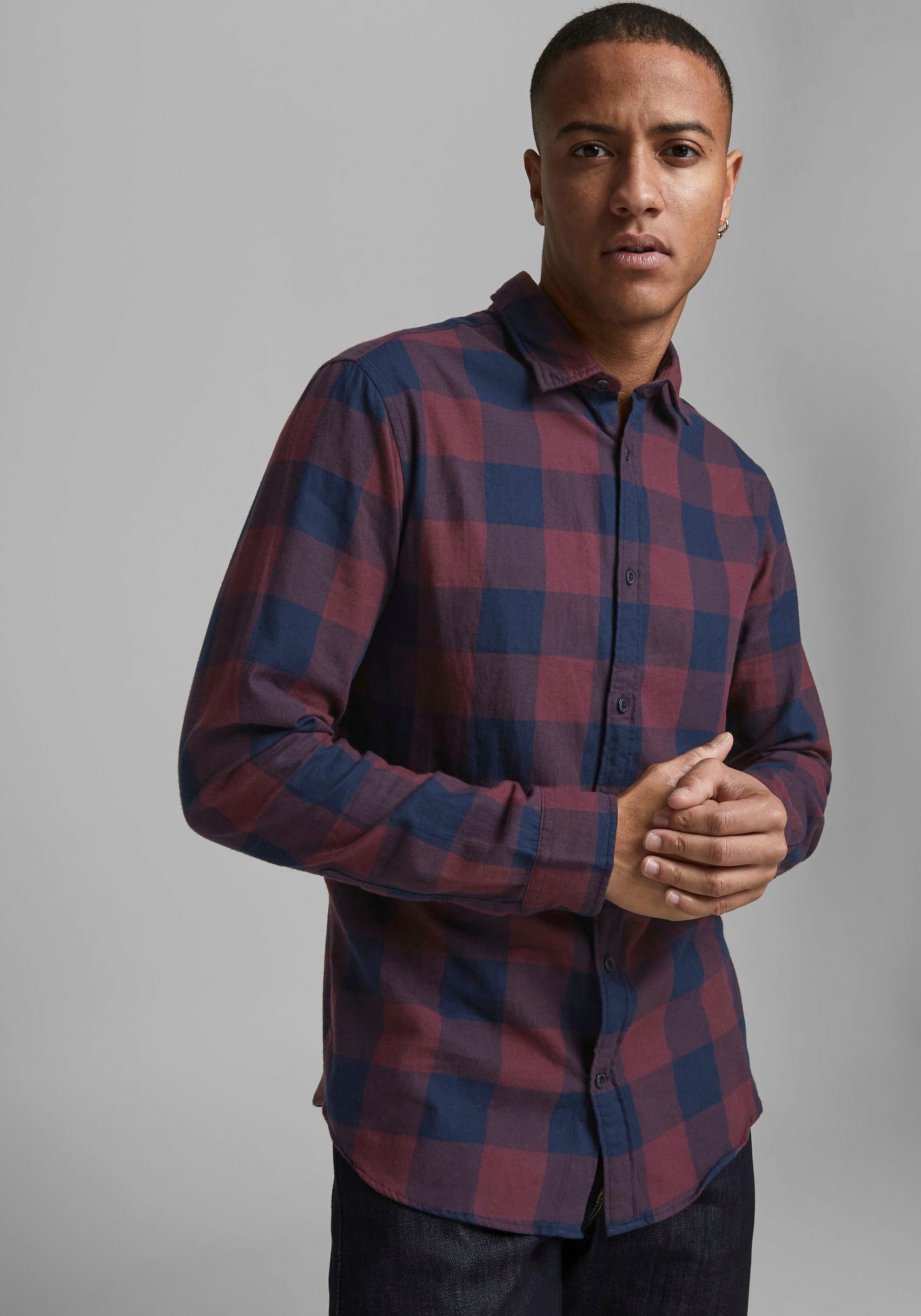 Jack & Jones Karohemd »JJ JJEGINGHAM TWILL SHIRT L/« Jack & Jones Karohemd »JJ JJEGINGHAM TWILL SHIRT L/« von Jack & Jones