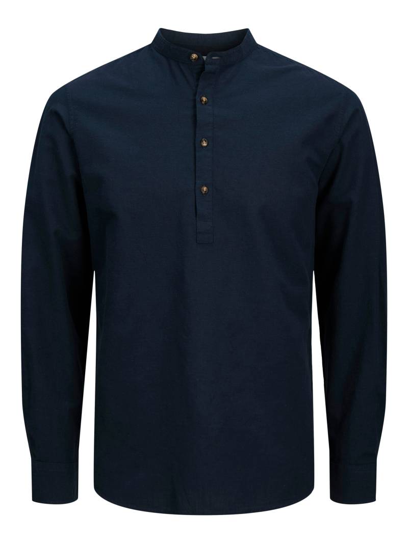Jack & Jones Langarmhemd »JJESUMMER HALF PLACKET SHIRT LS SN«, mit Bandkragen von Jack & Jones
