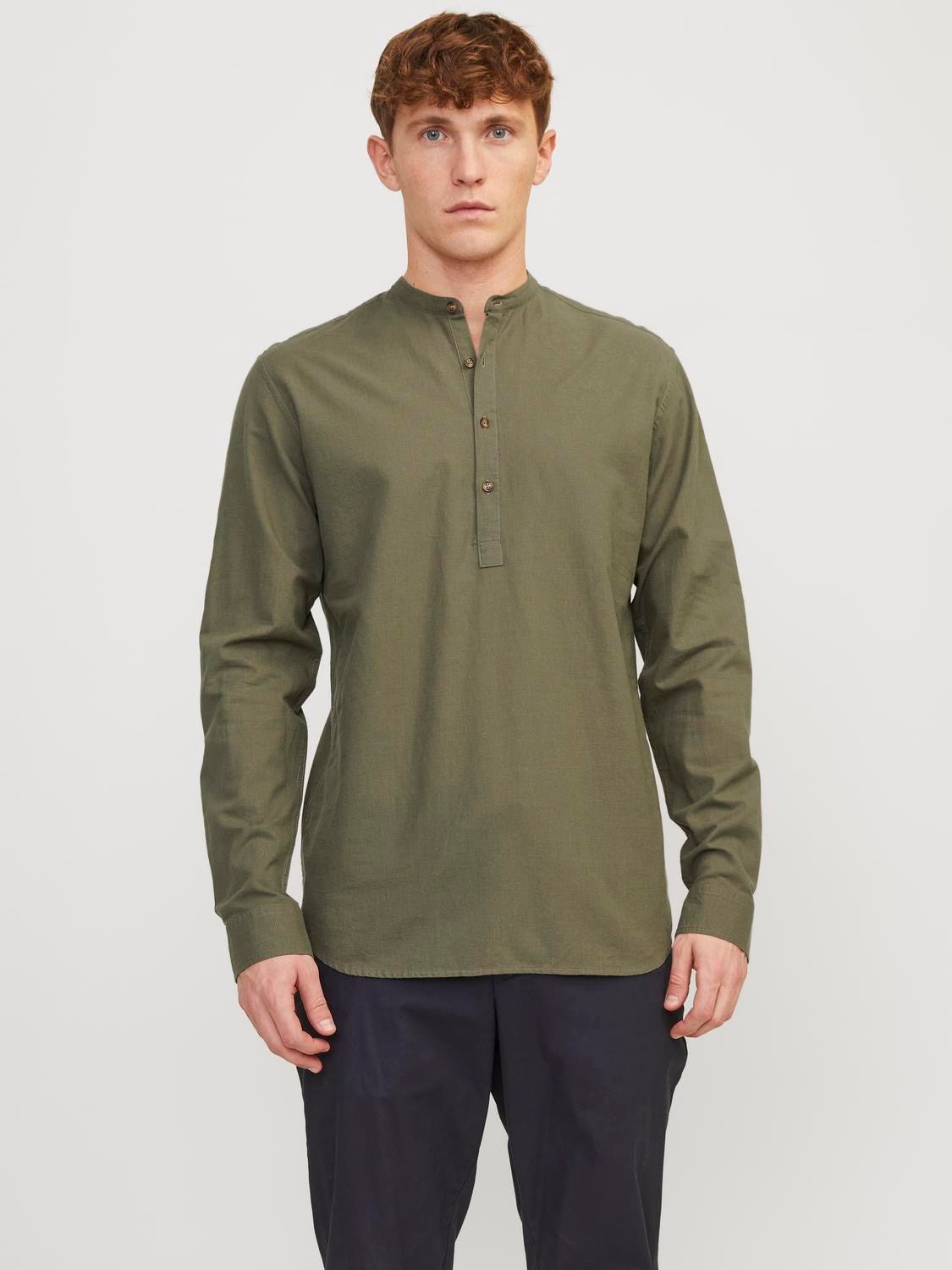 Jack & Jones Langarmhemd »JJESUMMER TUNIC LINEN BLEND SHIRT LS SN« von Jack & Jones