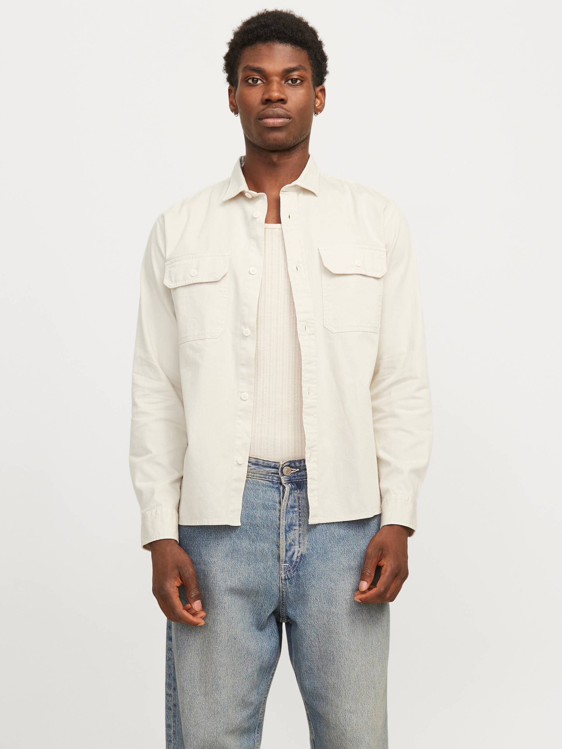 Jack & Jones Langarmhemd »JJETRAVIS SHIRT LS NOOS«, mit Brusttaschen von Jack & Jones