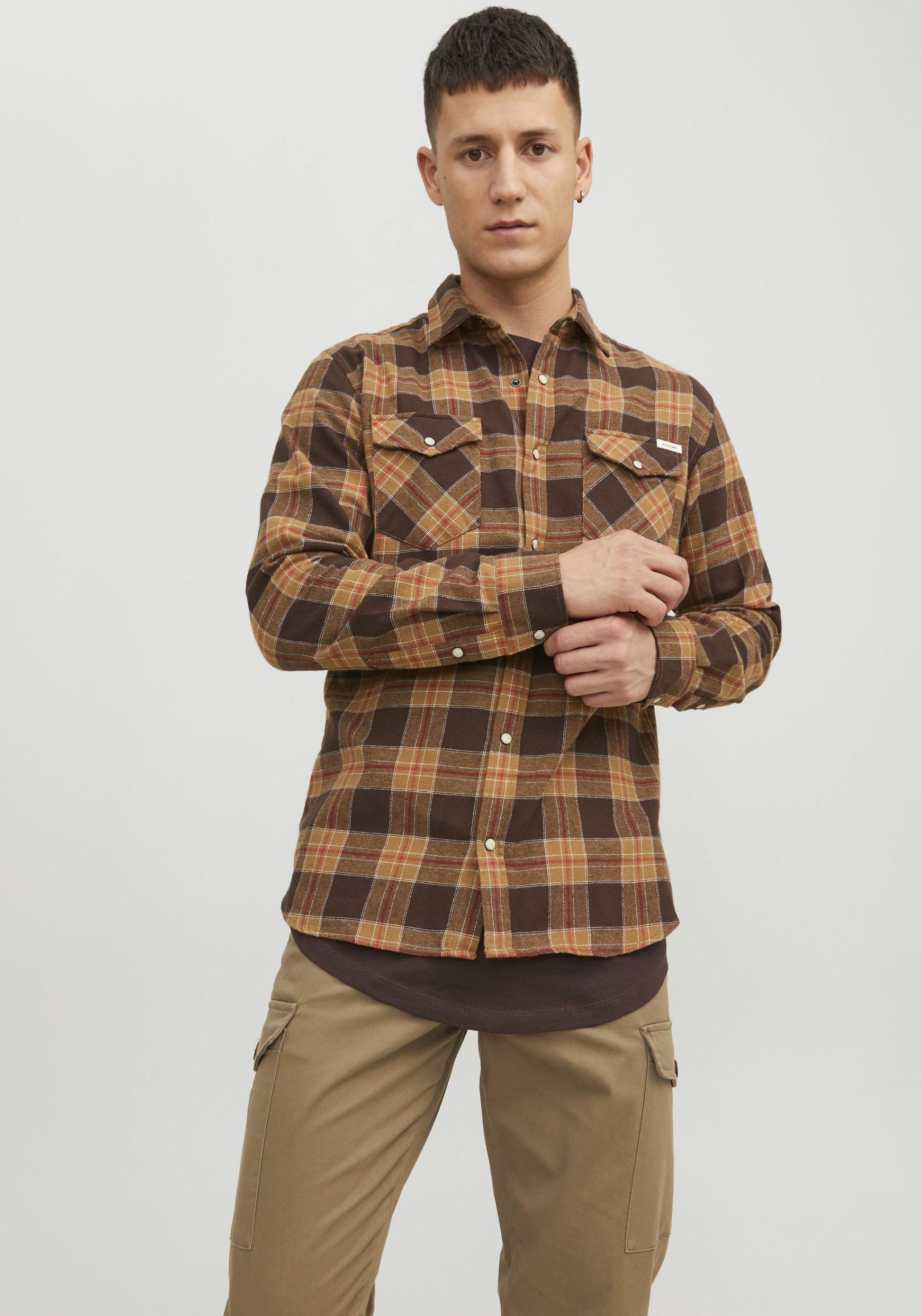 Jack & Jones Langarmhemd »JJSHERIDAN FALL CHECK SHIRT LS« von Jack & Jones