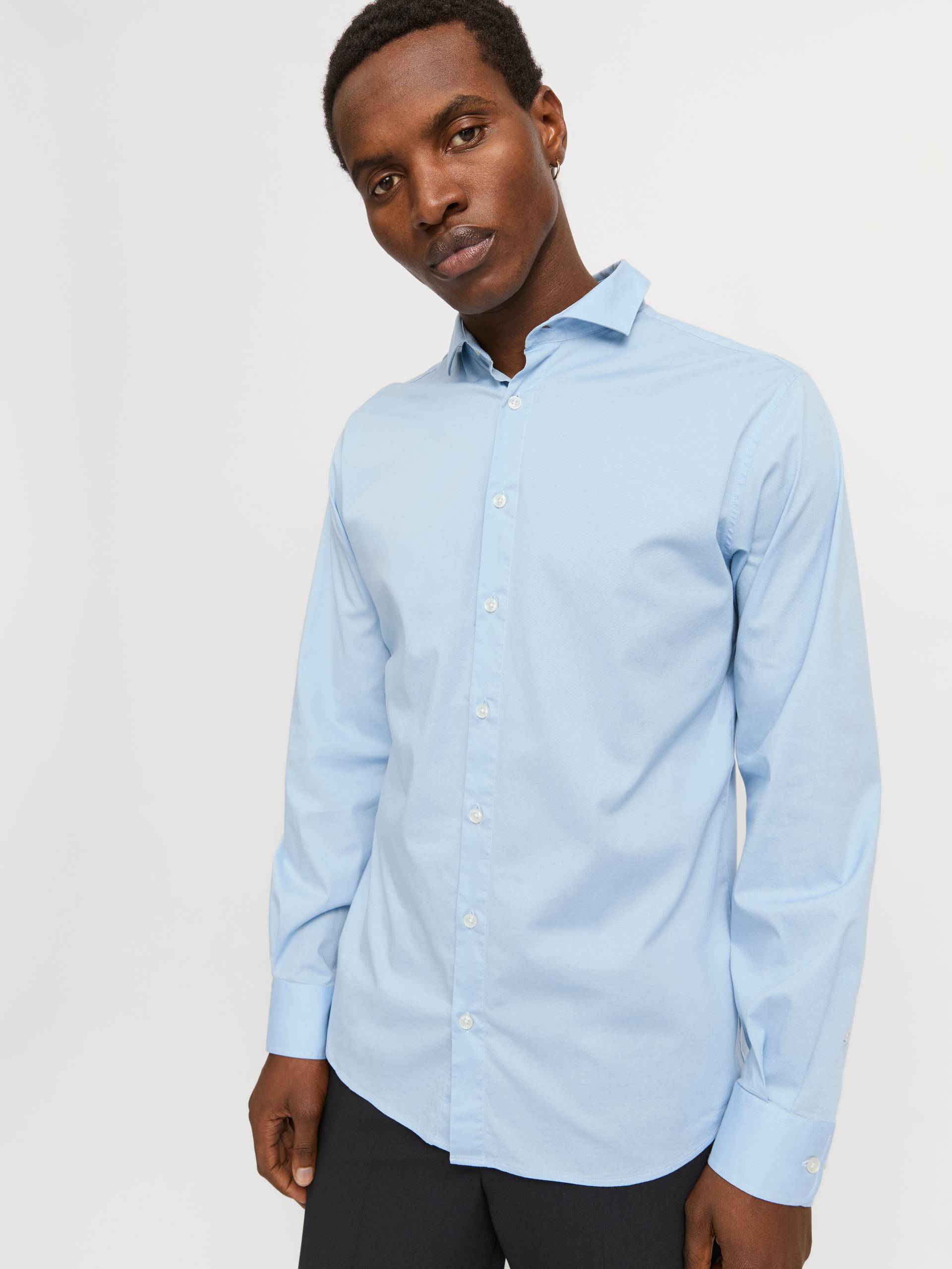 Jack & Jones Langarmhemd »JPRBLAJAXON STRETCH SHIRT L/S NOOS«, mit Hemdkragen von Jack & Jones