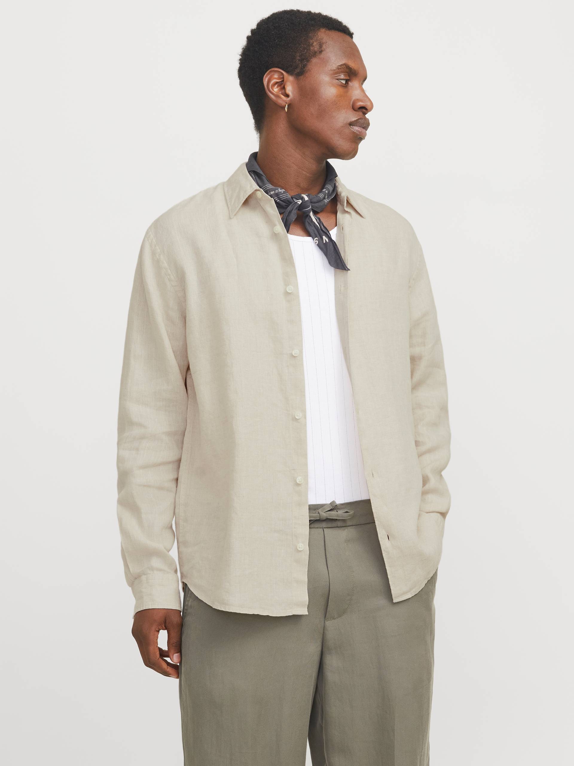 Jack & Jones Langarmhemd »JPRCCLAWRENCE LINEN L/S SHIRT SN« von Jack & Jones