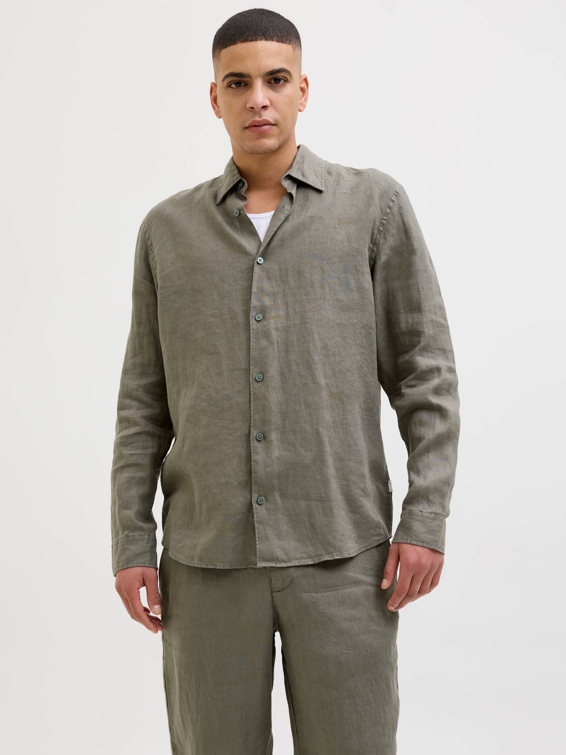Jack & Jones Langarmhemd »JPRCCLAWRENCE LINEN L/S SHIRT SN« von Jack & Jones