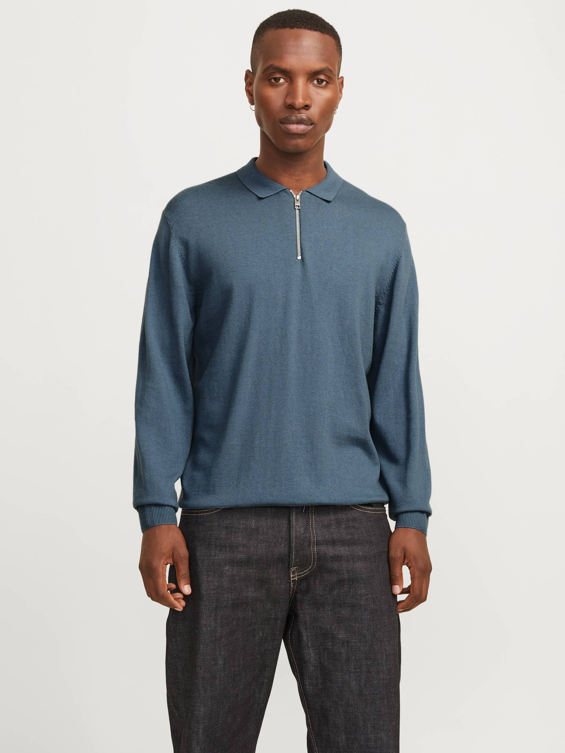 Jack & Jones Polokragenpullover »JJEEMIL KNIT POLO HALF ZIP LS NOOS«, mit Polo Kragen von Jack & Jones