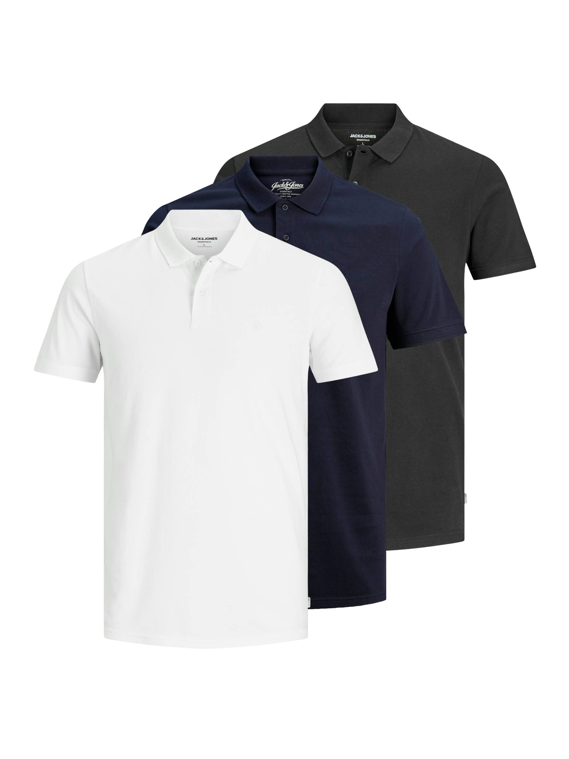 Jack & Jones Poloshirt »JJEBASIC POLO SS 3PK MP NOOS«, (Packung, 3 tlg.) Jack & Jones Poloshirt »JJEBASIC POLO SS 3PK MP NOOS«, (Packung, 3 tlg.) von Jack & Jones