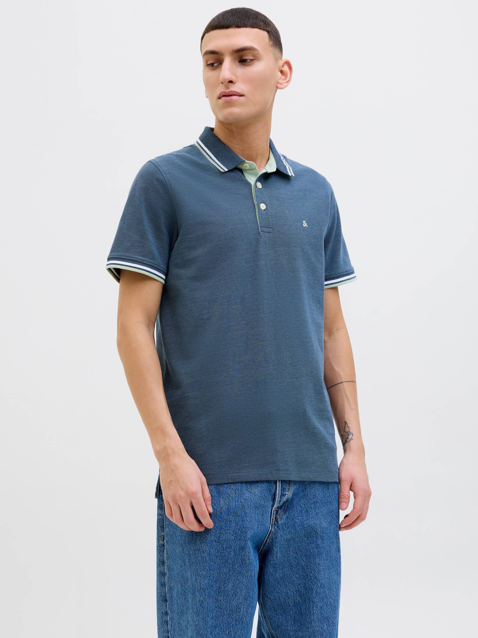 Jack & Jones Poloshirt »JJEPAULOS POLO SS NOOS«, mit Logo Stickerei von Jack & Jones