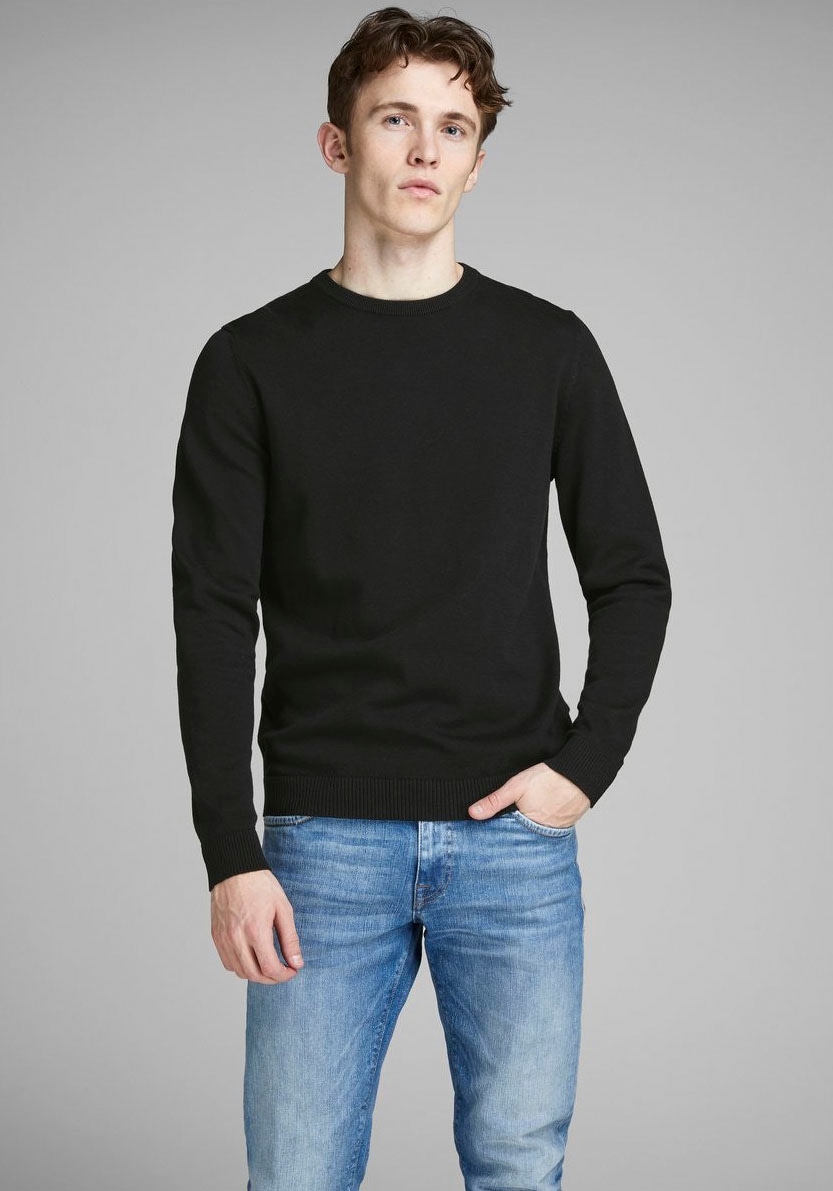 Jack & Jones Rundhalspullover »BASIC KNIT CREW NECK« von Jack & Jones