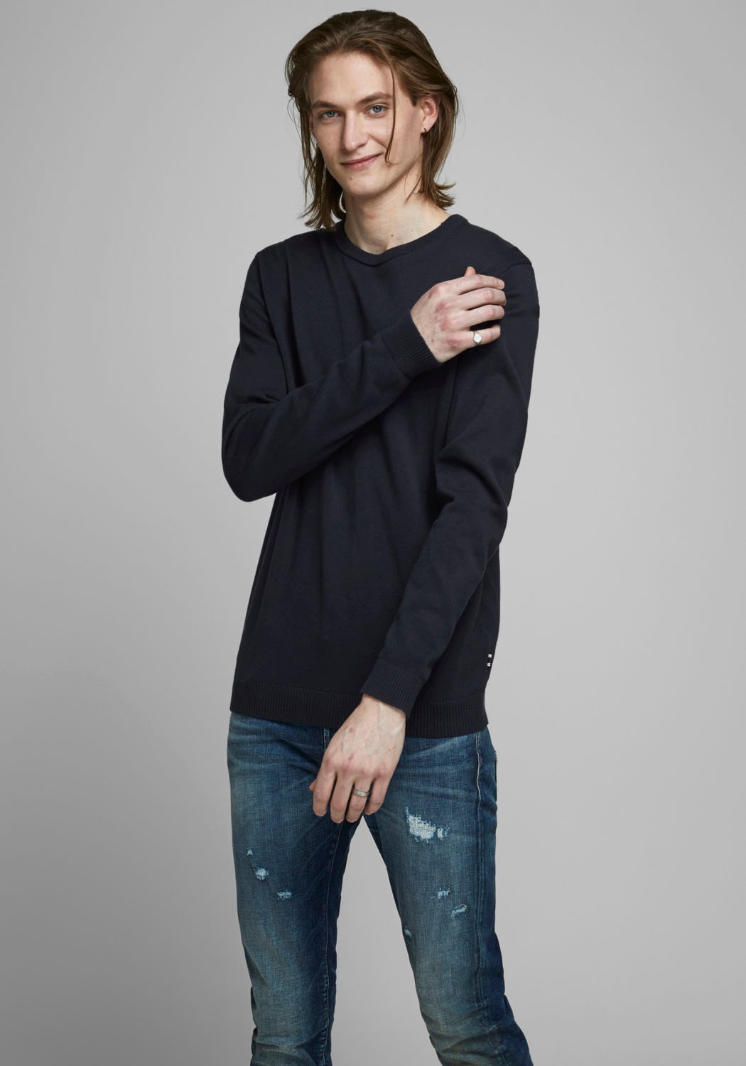 Jack & Jones Rundhalspullover »BASIC KNIT CREW NECK« von Jack & Jones